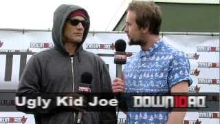 Kerrang Radio Matt Stocks Interviews Ugly Kid Joe at Download 2012 [upl. by Ayrotal]