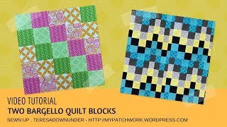 Video tutorial 2 bargello quilt blocks  tube quilting [upl. by Tressia28]