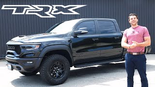 2021 Ram 1500 TRX Review MONSTER Horsepower Thanks to a HELLCAT engine [upl. by Enaols890]