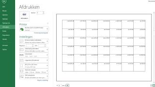 2 Excel Eenvoudige Kalender Met Herhalende Weken Per Maand  Maand Per Blad [upl. by Esinej]