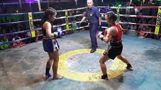 Phetmanee Sitkaewjan blue Vs Phetkalnoi Karen red Rd 04 50 kilos Antza Thaiboxing [upl. by Nnyluqcaj]