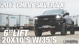 Spotlight  2017 Chevy Silverado 6quot FabTech Lift 20x10s w35s [upl. by Ariela]