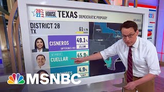 Kornacki Breaks Down The Democratic House Race Among Close Primaries In Texas [upl. by Tsyhtema600]