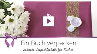 Geschenke verpacken Ein Buch verpacken  einfach  DANATO [upl. by Michel96]