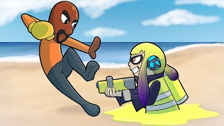 Who Would Canonically Win Mii vs Inkling  Fight Animation [upl. by Drooff]