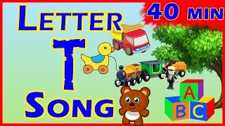 The Letter T  ABC Song  Non Stop Nursery Rhyme for Kids [upl. by Conlan]