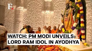 Indias Ram Mandir Inaugurated PM Narendra Modi Leads Prayer amp Rituals in Ayodhya [upl. by Ymiaj713]