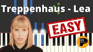 Treppenhaus  Lea  Easy Piano Tutorial  Instrumental  German [upl. by Asena]