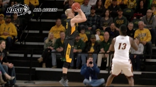 NDSU Mens Basketball Tops Denver 8163 to Remain in First Place [upl. by Ramalahs]