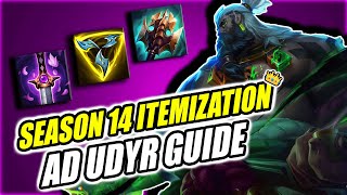 THE COMPLETE AD UDYR ITEMIZATION GUIDE  How To Build AD UDYR Season 14  hyperherb [upl. by Jordanson137]