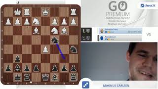 Magnus Carlsen vs Lawrence Trent A trashtalk masterpiece [upl. by Acirea]