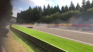 Anthoine Hubert F2 RACE fatal crash [upl. by Jannelle964]