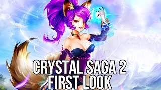 Crystal Saga 2 Free MMORPG Watcha Playin Gameplay First Look [upl. by Leeanne]