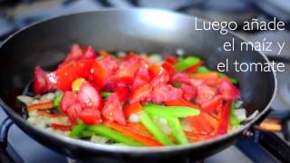 Cómo hacer fajitas vegetarianas  Recetas saludables [upl. by Blondy]