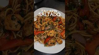 tallarin saltado de pollo viral recetas pollo navidad food foodie [upl. by Rind]