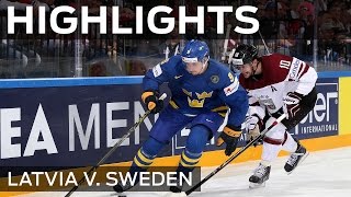 Stunning Sweden sweep past Latvia  IIHFWorlds 2015 [upl. by Janessa]