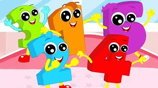 Five Little Babies Nursery Rhymes And Kids Learning Videos by Mr Number [upl. by Greenfield]