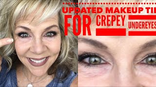 UPDATED Makeup Tip For Crepey Under Eyes [upl. by Elene]