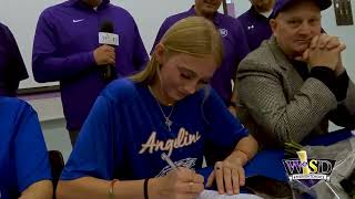 WHS Elizabeth Craig Signs to Angelina College 12202023 [upl. by Crotty]