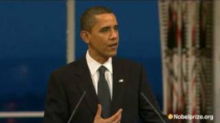 2009 Nobel Peace Prize Lecture by Barack Obama [upl. by Cly]