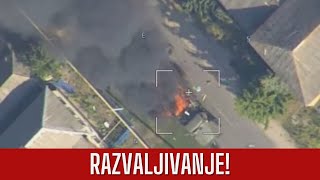 UKRAJINCI OSTAJU BEZ TENKOVA U KURSKOJ OBLASTI RUSI IH RAZVALJUJU LANCETIMA [upl. by Raskind3]