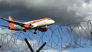 EasyJet EasyJet holidays sticker landing at Manchester Airport [upl. by Rehpotsirhk]