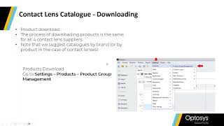 Webinar  Learn All About Optosyss Contact Lens Catalogue and Ordering Modules [upl. by Kcirddec]