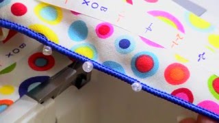 Serger Tutorial Beaded Rolled Edge Tutorial [upl. by Airekahs]