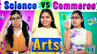 Arts Vs Science Vs Commerce  Topper vs Failure  School Students Life  Anaysa [upl. by Neibart]