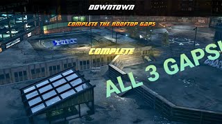 How to Complete quotAll 3 Downtown Rooftop Gapsquot THPS 1amp2 SSS Video [upl. by Meerak]