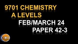 970142FM24 chemistry A level paper Feb March 42 2024 Q5 and 6 solved 9701m24qp42 [upl. by Lleuqram174]