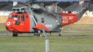 771 Sea King Take Off From Plymouth [upl. by Sirej]