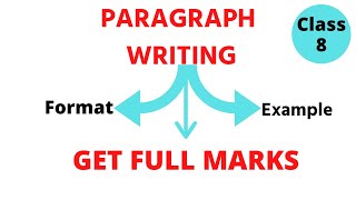 English Grammar Class 8 Paragraph Writing  English By Shweta Maam [upl. by Burta]