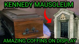 AMAZING COFFINS ON DISPLAY  KENNEDY MAUSOLEUM [upl. by Also]