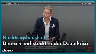 Alice Weidel zur Regierungserklärung von Olaf Scholz zur Haushaltslage am 281123 [upl. by Lorrad]