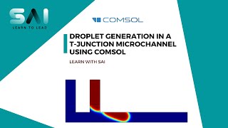 COMSOL Tutorial 03  simulation of droplet generation in a Tjunction microchannel  Two Phase Flow [upl. by Molloy]