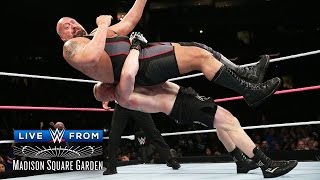 WWE Network Brock Lesnar takes the giant to suplex city  Live from MSG Lesnar vs Big Show [upl. by Ker636]