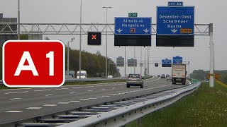 4K Snelweg  Motorway NL A1 Azelo  Deventer  Deventer City Centre  A1 Deventer  Azelo [upl. by Constantina435]