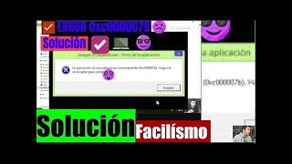 ✅ Solucionar Error code 0xc000007b CORREGIR FACILISIMO RAPIDO Windows 10 8 7 11 tutorial en Españolb [upl. by Maro837]