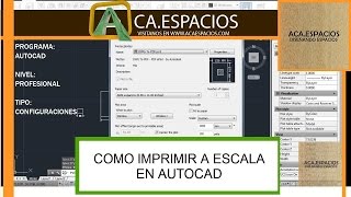 COMO IMPRIMIR A ESCALA EN AUTOCAD [upl. by Arita]