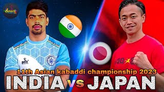 INDIA VS JAPAN  11TH ASIAN MENS KABADDI CHAMPIONSHIP 2023 [upl. by Sana563]