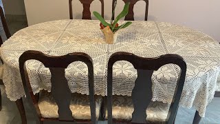 Mantel a crochet para mesa cuadrada o rectangular 🧶 [upl. by Anauj]