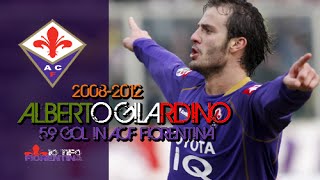 ⑪ Alberto Gilardino ● 59 Gol in ACF Fiorentina [upl. by Yracaz]