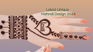 Back hand mehndi design Very Easy Simple Mehndi design  Heart Shape Shadi Special Mehndi Design 5 [upl. by Nnyleve]