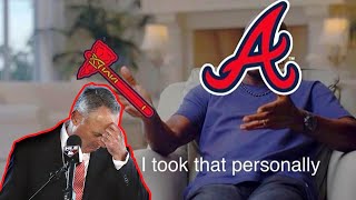 Atlanta Braves Fans Mercilessly Boo MLBs Rob Manfred during World Series Trophy Ceremony [upl. by Demona]