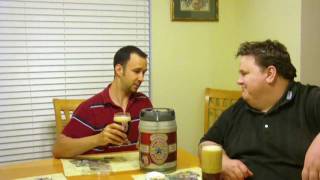 NewCastle Beer in Draughtkeg mini keg review  BeerTender Compatible [upl. by Aierb]