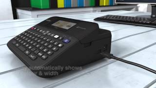 Brother P touch D600 Labelling Machine with PC connection [upl. by Jak135]