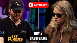 Phil Hellmuth Torelli Brunson Hall ♠️♦️Day 2 Cash Game Livestream Poker [upl. by Leonore]