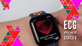 How to use the ECG feature on Apple Watch Series 9 [upl. by Nyrehtak]