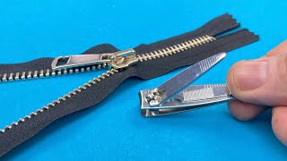 6Amazing Zipper Repairs All Tailors Admire This Zipper Repair Video [upl. by Cate867]